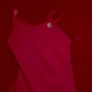 Dark pink one piece swimsuit